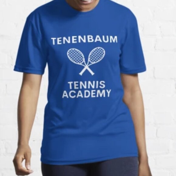 Port and Company Tops - Port & Company 'Royal Tenebaums' blue tennis academy T-shirt size Small